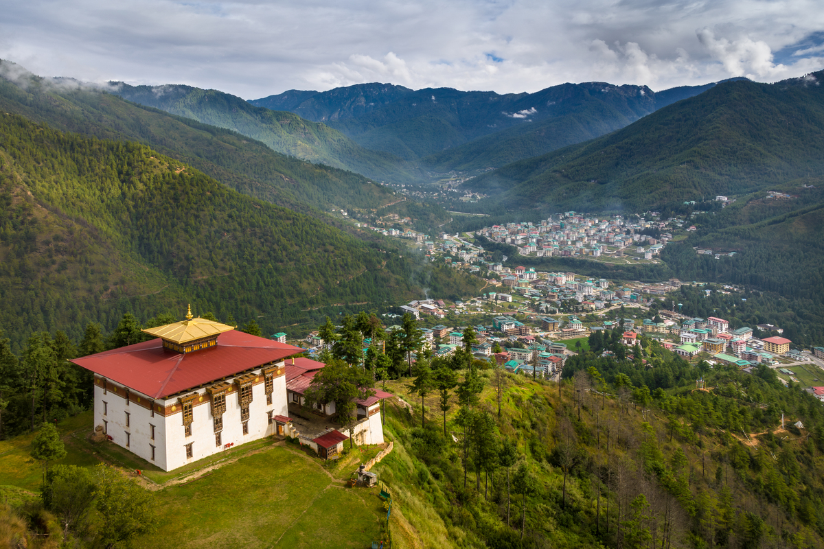 Bhutan forest landscape