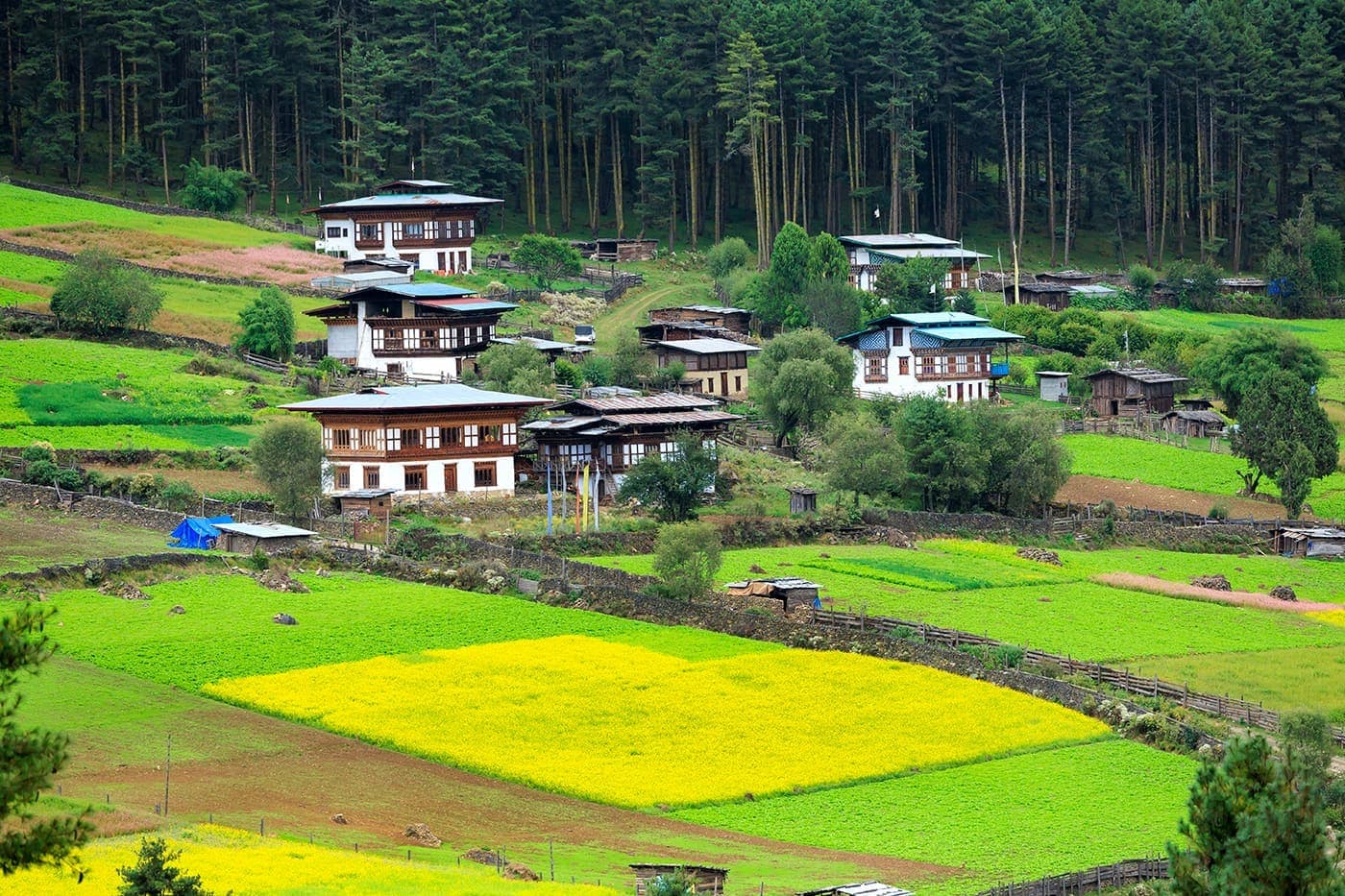 Rinchengang Village in Bhutan