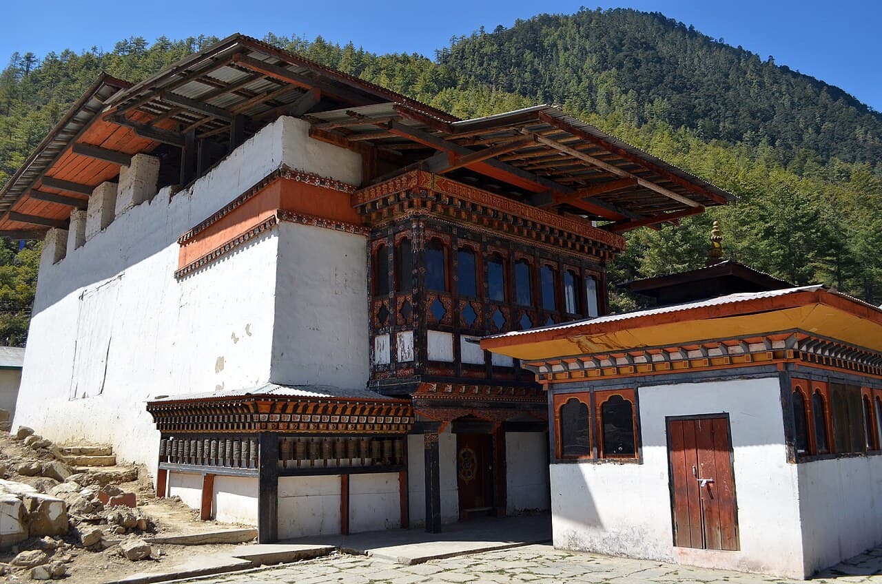 Lhakhang Karpo - White Temple in Bhutan