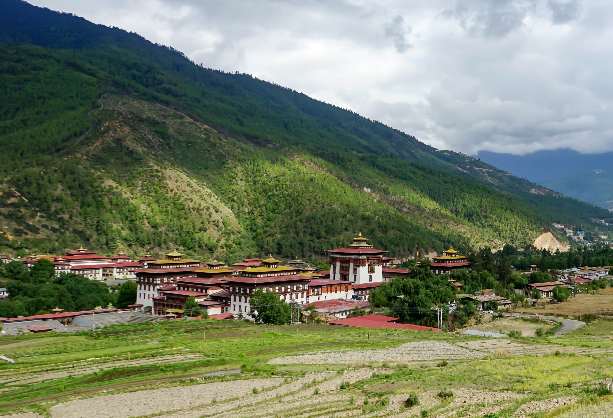 Tashichho Dzong in Bhutan