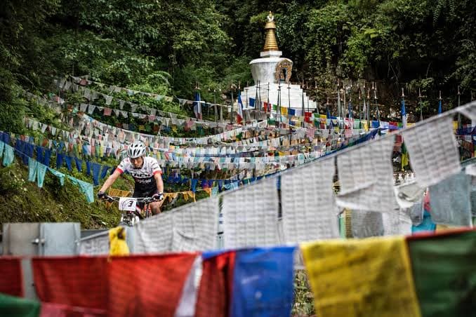 Cycling in Haa Valley in Bhutan