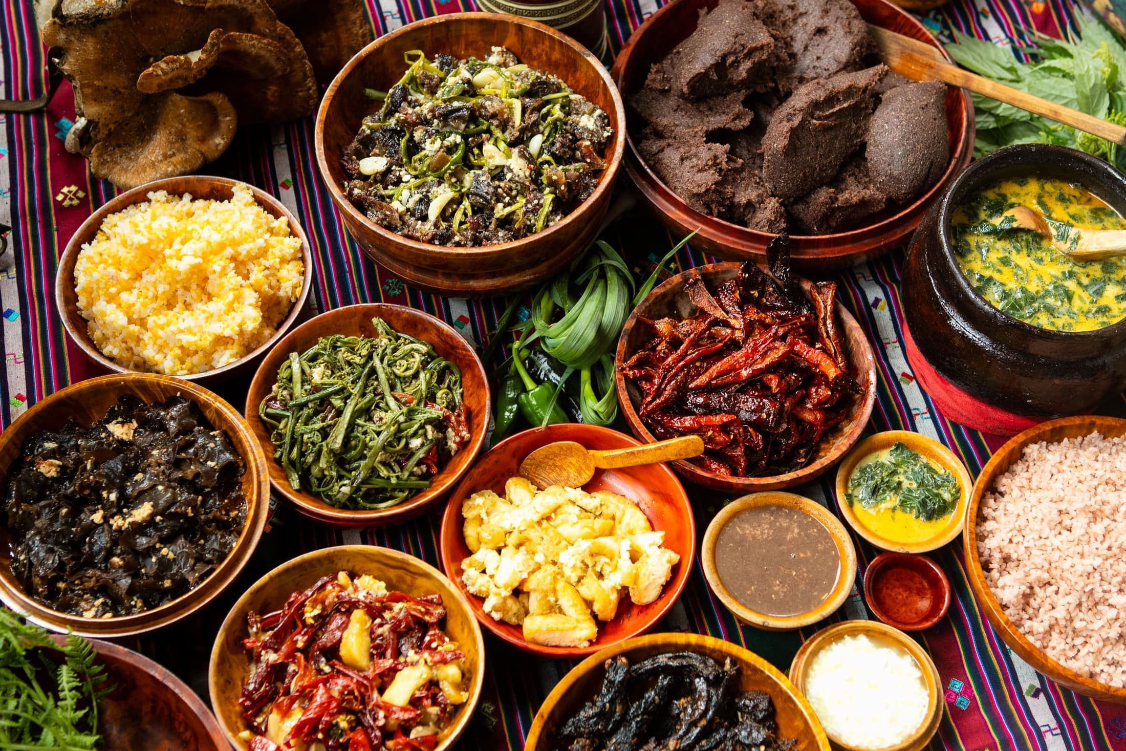 Traditional Bhutanese food
