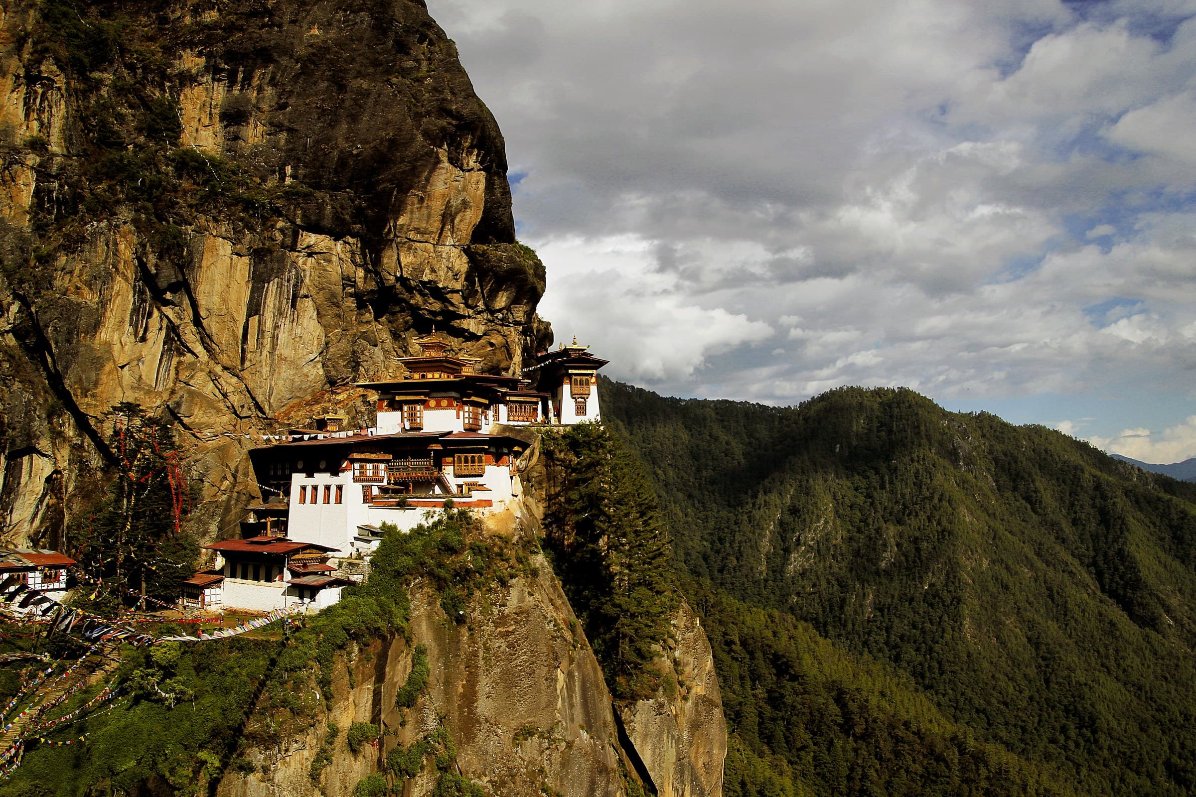 Paro Taktsang Tiger's Nest Monastery on a cliff
